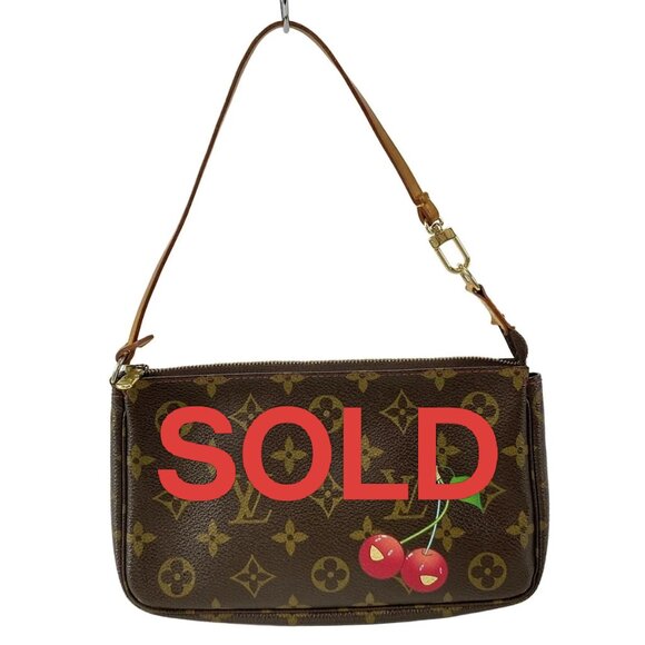 Louis Vuitton Handbags - LOUIS VUITTON Pochette Accessoires Monogram Cherry - Handbag 982-070125